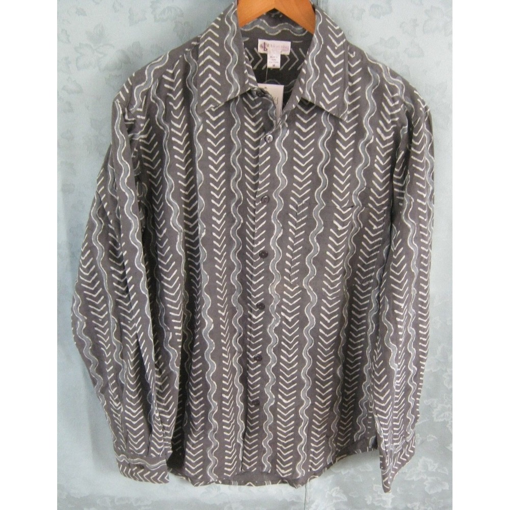 Blue Sky Fair Trade Shirt Size Medium Long Sleeve NWT India